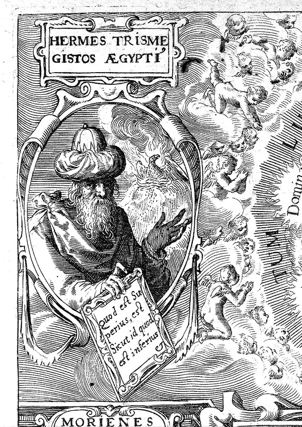 Historical depiction of the legendary Hermes Trismegistus